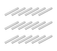 sourcing map Lot de 18 chevilles cylindriques en acier inoxydable 304 M5 x 40 mm pour fabrication mécanique, industrie, installation de meubles, argent