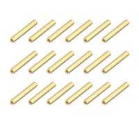 sourcing map Lot de 18 écrous de couplage hexagonaux en laiton, M3 x 35 mm, filetage femelle pour carte mère PCB (doré, lot de 18)