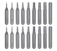 sourcing map Lot de 18 embouts de tournevis H0.7-H4.0 6,35 mm Tige hexagonale 28 mm de long en acier S2 à tête hexagonale magnétique pour réparation de précision