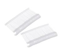 sourcing map Lot de 2 000 attaches à crochet en J transparentes de 5,3 cm pour pistolet d'étiquetage standard en plastique pour suspendre des vêtements, point fin, recharges d'étiquettes de prix