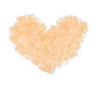 sourcing map Lot de 2 000 pétales de fleurs artificielles en soie champagne 5,1 x 5,1 cm pour centres de table de mariage, décoration de fête