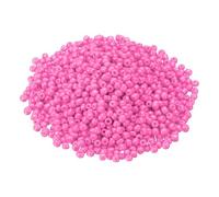 sourcing map Lot de 2 200 mini perles de rocaille en verre de 4 mm pour fabrication de bijoux - Rose