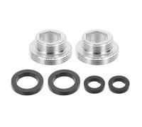 sourcing map Lot de 2 adaptateurs d'aérateur de robinet, M16 mâle vers M22 mâle avec rondelle, 10 mm de long