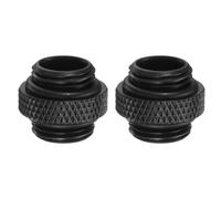 sourcing map Lot de 2 adaptateurs de refroidissement à eau - Filetage G1/4" mâle vers mâle - Raccord de compression en cuivre refroidi à l'eau avec joint torique pour système de refroidissement par