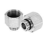 sourcing map Lot de 2 adaptateurs pivotants en acier inoxydable pour nettoyeur haute pression G3/8" mâle vers M22 femelle