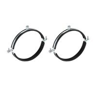 sourcing map Lot de 2 anneaux fendus de 160 mm, en tôle d'acier galvanisé, support de fixation réglable pour plomberie, CVC (M8, M10)