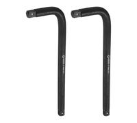 sourcing map Lot de 2 barres de disjoncteur de douille de 1,9 cm de long en acier CR-V de 40,6 cm de long, barre d'extension en forme de L, outil à main pour réparation d'équipements mécaniques de
