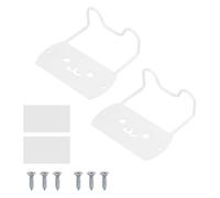 sourcing map Lot de 2 barres de fixation de matelas, 14 x 13 x 5 cm, bloque-matelas antidérapants en métal épais pour éviter de glisser avec vis et rubans adhésifs pour cadre de lit de chambre à