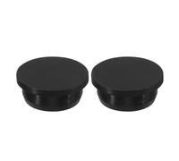sourcing map Lot de 2 bouchons en caoutchouc de silicone souple et flexible de 34,3 mm de diamètre pour trou de 33 à 34 mm Noir