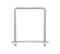 sourcing map Lot de 2 boulons en U carrés de 82 mm de largeur intérieure 110 mm de longueur M6 en acier inoxydable 304 avec écrous et plaques, pour remorque de bateau