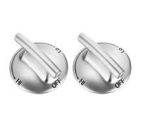 sourcing map Lot de 2 boutons de rechange 74007733 pour cuisinière à gaz, 0,6 x 0,5 cm ID argenté pour four à gaz AP6011505, 7733P410-60