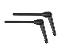 sourcing map Lot de 2 boutons réglables M8 x 100 mm - Filetage mâle - Bouton poussoir à cliquet - Verrouillage rapide - Boulons rotatifs pour machines de tour - Noir