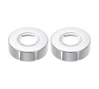 sourcing map Lot de 2 brides de bras de douche, 6 cm de diamètre extérieur et 1,8 cm d'épaisseur, plaque de couverture de plomberie en acier inoxydable pour bras de pommeau de douche de 2,6 cm de