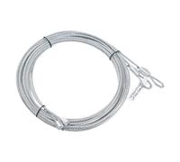 sourcing map - Lot de 2 câbles de porte de garage de 3 mètres/10,6 pieds, câble de ressort de torsion de 3 mm de diamètre en acier galvanisé