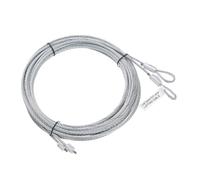 sourcing map - Lot de 2 câbles de porte de garage de 4,5 mètres 15,6 pieds, câble de ressort de torsion de 3 mm de diamètre en acier galvanisé