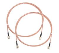 sourcing map Lot de 2 câbles d'extension d'antenne SMA, trou intérieur mâle vers broche intérieure mâle RG316, câble coaxial à faible perte pour système réseau 0-6G antenne radio WLAN