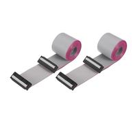sourcing map Lot de 2 câbles plats avec connecteurs IDC, 30 broches, pas de 2,54 mm, longueur 1,5 m, double connecteur femelle FC vers FC, câble plat pour électronique industrielle, gris