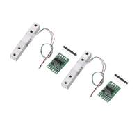sourcing map Lot de 2 capteurs de poids numériques 1 kg + module HX711 24 bits de précision A/D double canal pour balance de cuisine électronique portable