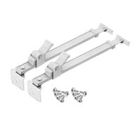 sourcing map Lot de 2 charnières de fenêtre de 38,1 cm, baleines de fenêtre à battant en acier inoxydable, charnières réglables à friction avec vis, argenté