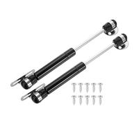 sourcing map Lot de 2 charnières de support de couvercle, vérins à gaz de 20,3 cm, 50 N à fermeture douce, couvercle pliable, support de levage à abaissement lent, tampon pneumatique pour armoire,