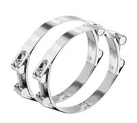 sourcing map Lot de 2 colliers de serrage à boulon en T 40-50 mm en acier inoxydable 304 à double tête réglable pour tube de radiateur d'admission pour tuyaux de plomberie automobile industriels