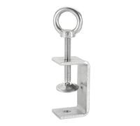 sourcing map Lot de 2 colliers de serrage en forme de C en acier inoxydable 304 - 120 mm - Mini pince en forme de tigre - Réglable et robuste - Avec vis papillon - Pour le travail du bois et le