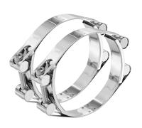 sourcing map Lot de 2 colliers de serrage en T 60-70 mm en acier inoxydable 304 à double tête réglable pour tuyaux de radiateur industriels