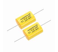 sourcing map Lot de 2 condensateurs diviseurs haute fréquence 33 uF, 275 V pour haut-parleur audio Crossover sans polarité en polypropylène MKP