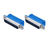 sourcing map Lot de 2 connecteurs D-sub DB25 IDC à sertir mâle 25 broches 2 rangées mâles pour équipement mécanique ordinateur CNC