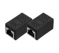 sourcing map Lot de 2 coupleurs Ethernet RJ45, femelle vers femelle Cat6, adaptateur réseau pour Cat8/Cat7/Cat6/Cat5e/Cat5, noir