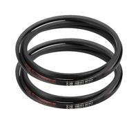 sourcing map Lot de 2 courroies en caoutchouc enveloppées A78, section A, 203,2 cm de circonférence extérieure x 1,3 cm de largeur x 0,8 cm d'épaisseur, courroie de transmission d'énergie industrielle