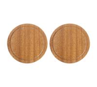 sourcing map Lot de 2 couvercles de tasse en bois de 7,6 cm, couvercles en bambou pour tasse à café, thé, verre à thé, couvercle scellé, couvercle en bois de bambou, couvercle pour bougie parfumée