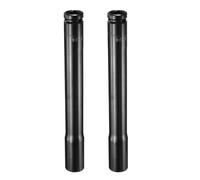 sourcing map Lot de 2 douilles à choc carrées profondes de 1,27 cm par douille métrique 6 pans de 17 mm 200 mm extra longue en acier à haute teneur en carbone pour réparation d'écrous hexagonaux et