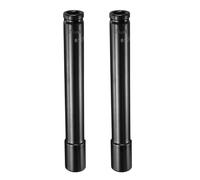 sourcing map Lot de 2 douilles à choc carrées profondes de 1,27 cm par douille métrique 6 pans de 19 mm 200 mm extra longue en acier à haute teneur en carbone pour réparation d'écrous hexagonaux et