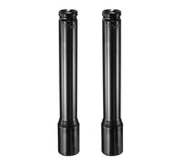 sourcing map Lot de 2 douilles à choc carrées profondes de 1,27 cm par douille métrique à 6 pans de 22 mm 200 mm extra longue en acier à haute teneur en carbone pour réparation d'écrous hexagonaux,