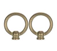sourcing map Lot de 2 écrous à œil - Charge maximale de 100 kg - Filetage M10 - Anneau femelle en cuivre pour suspension de lustre - 58 x 50 mm