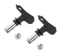 sourcing map Lot de 2 embouts de pulvérisation réversibles pour pulvérisateur sans air 521 - Buses de pulvérisation de peinture pour maison, jardin, clôtures, noir