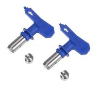 sourcing map Lot de 2 embouts de pulvérisation réversibles pour pulvérisateur sans air 621 - Buses de pulvérisation de peinture pour maison, jardin, clôtures, bleu