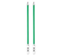 sourcing map Lot de 2 embouts de tournevis à percussion d'électricien FPH2 de 15,2 cm avec tige hexagonale S2 magnétique fendue Phillips pour disjoncteur à air électrique, argent/vert