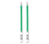sourcing map Lot de 2 embouts de tournevis à percussion d'électricien FPZ1 de 10,2 cm avec tige hexagonale S2 magnétique fendue Phillips pour disjoncteur à air électrique, argent/vert