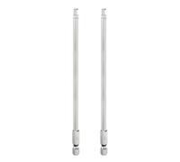 sourcing map Lot de 2 embouts de tournevis à tête hexagonale plate H4 - Pointe magnétique de 150 mm de long - Tige hexagonale de 6,35 mm - Pour vis à tête hexagonale, vis, boulons