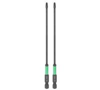 sourcing map Lot de 2 embouts de tournevis cruciformes à impact PH2 6,35 mm Tige hexagonale 150 mm de long Tige magnétique cruciforme Forets en acier S2 pour visseuses à percussion