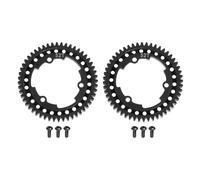 sourcing map Lot de 2 engrenages droits M1 en acier trempé, 52T 34,4 mm en acier trempé pour moteur à brosse sans balais modèle de voiture (lot de 2, noir)