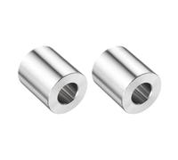 sourcing map Lot de 2 entretoises rondes en acier inoxydable - Alésage de 1,27 cm x 2,5 cm de diamètre extérieur x 2,5 cm de long - Finition unie - Pour vis, boulons et tiges M12