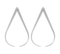 sourcing map Lot de 2 étrier à coulisse extérieur à joint ferme 300 mm en acier à friction ferme Outil de mesure interne pour sculpter et modeler Argenté