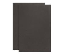 sourcing map Lot de 2 feuilles de cuir pleine fleur 30 x 19,8 cm en cuir de vache naturel pour loisirs créatifs, meubles, ceintures de bureau, couvertures de livres, marron foncé