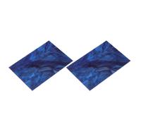 sourcing map Lot de 2 feuilles de mosaïque pour vitrail - Bleu foncé - 20 x 15 cm - Pour travaux manuels, projets artistiques