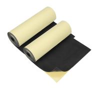 sourcing map Lot de 2 feuilles de mousse EVA auto-adhésives avec dos adhésif pour travaux manuels, projets de bricolage, meubles - Noir - 198 x 33 x 1,6 cm