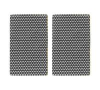 sourcing map Lot de 2 feuilles de papier abrasif diamant grain 400 galvanisé à crochet et boucle pour verre, céramique, porcelaine, béton, polissage, jaune