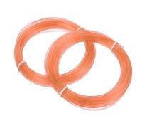 sourcing map Lot de 2 filaments PLA pour stylo d'impression 3D, 1,75 mm de diamètre et 10,1 m de long pour stylo d'impression 3D de 1,75 mm, orange transparent